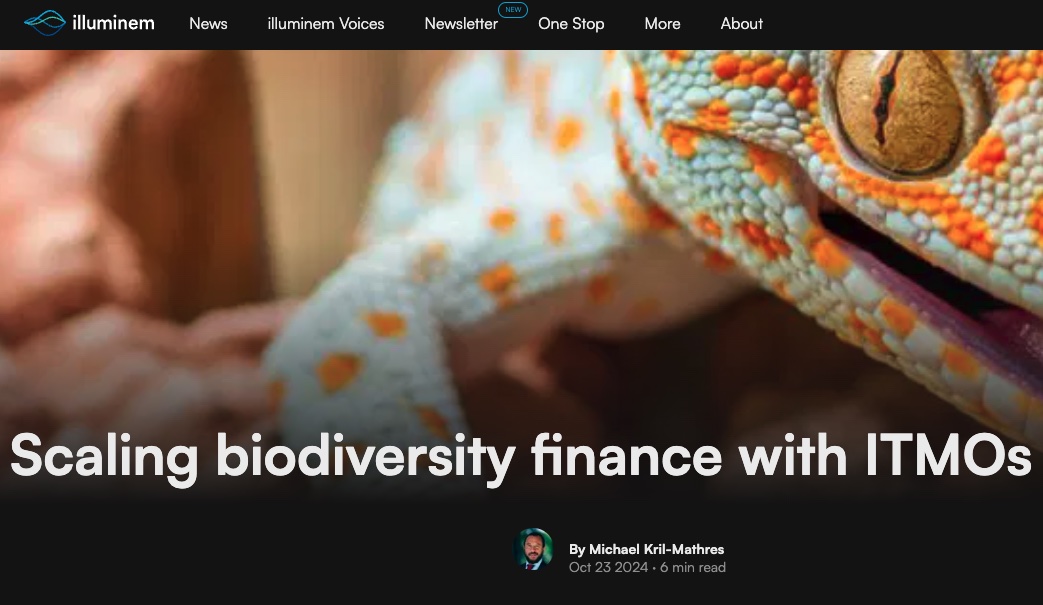 Biodiversity Finance ITMOs Illuminem